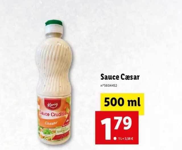 Promo Sauce Caesar chez Lidl