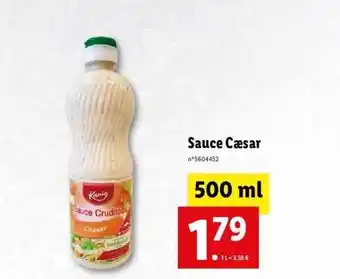 Lidl Sauce Caesar offre