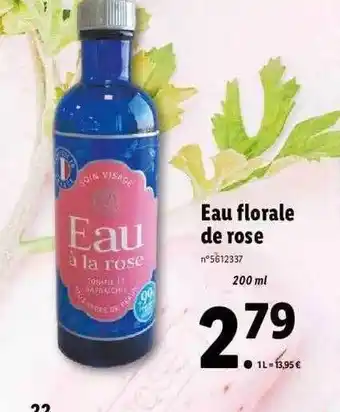 Lidl Eau Florale De Rose offre