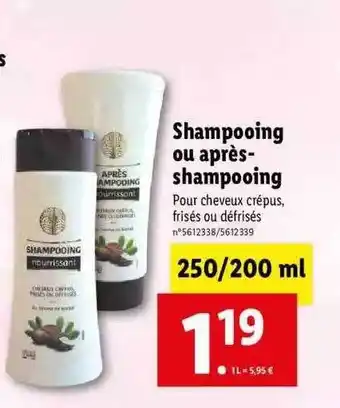 Lidl Shampooing Ou Après-shampooing offre