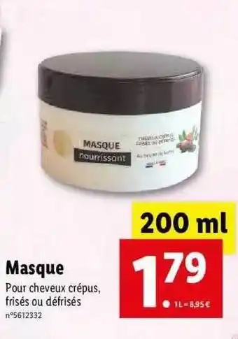 Lidl Masque offre