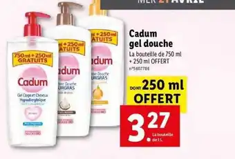 Lidl Cadum Gel Douche offre