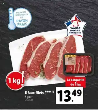 6 Faux Filets