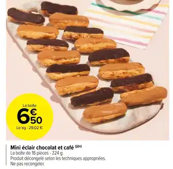 Carrefour Market Mini éclair chocolat et café offre
