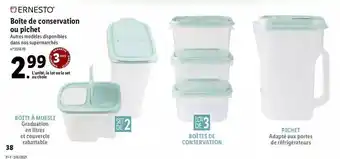 Lidl Boîte De Conservation Ou Pichet Ernesto offre