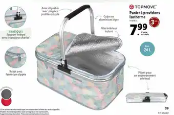 Lidl Panier à Provisions Isotherme Topmove offre