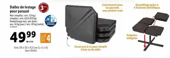 Lidl Dalles De Lestage Pour Parasol offre