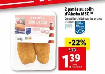 Lidl 2 Panés Au Colin D'alaska Msc offre