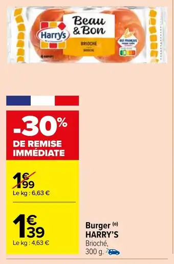 Carrefour Market Burger (0) HARRY'S offre