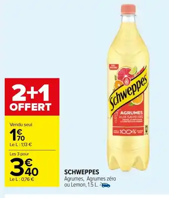 Carrefour Market Schweppes offre
