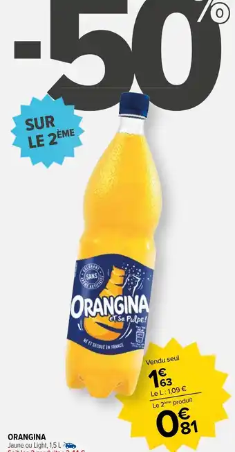 Carrefour Market ORANGINA offre
