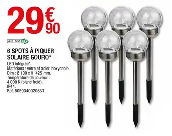Brico Dépôt 6 Sports à Piquer Solaire Gouro offre