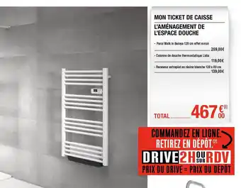 Brico Dépôt L'aménagement De L'espace Douche offre