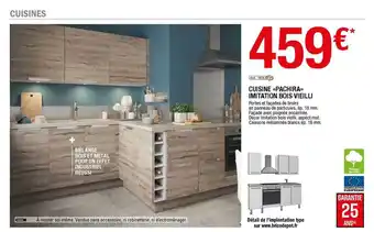 Brico Dépôt Cuisine «pachira» Imitation Bois Vieilli offre