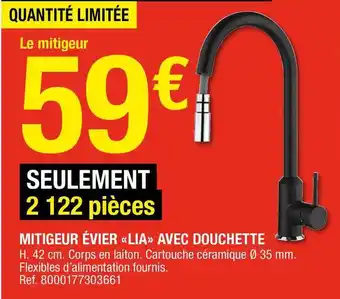 Mitigeur évier «lia» Avec Douchette