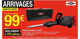 Brico Dépôt Marteau Piqueur 1500 W Racing offre