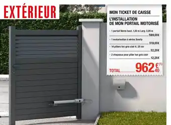 Brico Dépôt L'installation De Mon Portail Motorisé offre