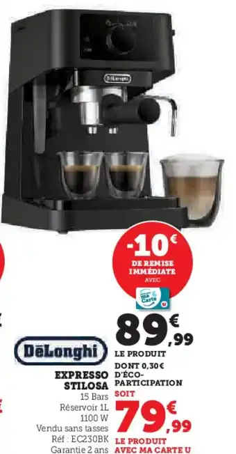 Hyper U EXPRESSO STILOSA offre