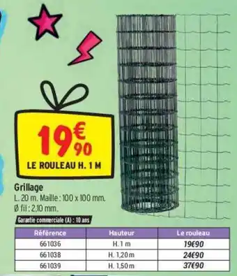 Bricorama Grillage offre