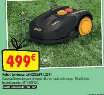 Bricorama Robot Tondeuse Landxwape Lx791 offre