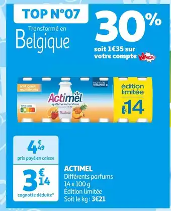 Auchan Supermarché ACTIMEL offre
