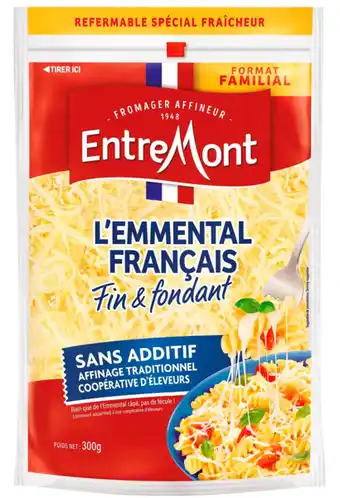 Auchan Emmental Râpé Fin Et Fondant Entremont offre