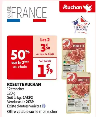 Auchan Supermarché AUCHAN ROSETTE offre