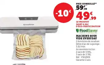 Hyper U MACHINE SOUS VIDE EVERYDAY offre
