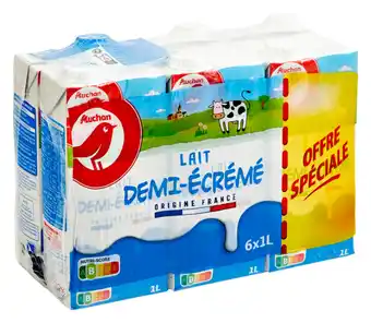 Auchan Lait Demi-Écrémé Auchan offre