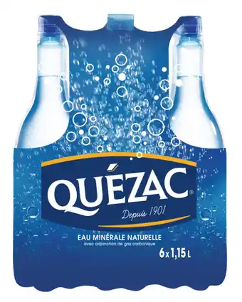 Auchan Eau Minérale Gazeuse Quézac offre