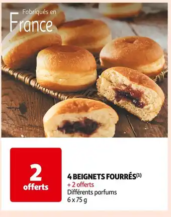 Auchan Supermarché 4 BEIGNETS FOURRÉS offre