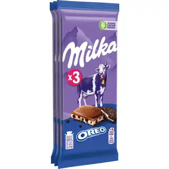Auchan Tablettes De Chocolat Au Lait Et Oréo Milka offre