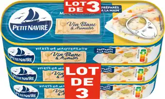 Auchan Filets De Maquereaux Vin Blanc Aromates Petit Navire offre