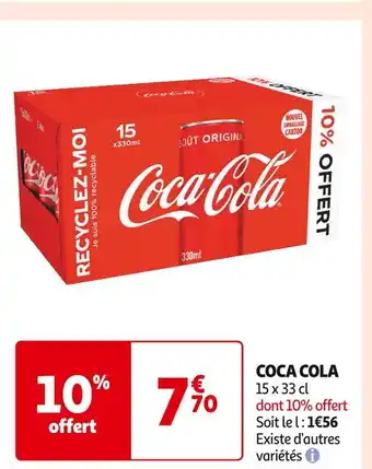 Auchan Supermarché COCA COLA offre