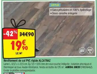 Bricorama Revêtement De Sol Pvc Rigide Alcatraz offre