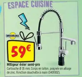 Bricorama Mitigeur évier Semi-pro offre