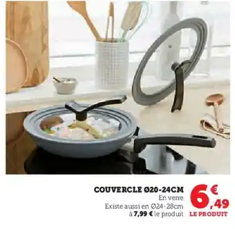 Hyper U COUVERCLE Ø20-24CM En verre offre