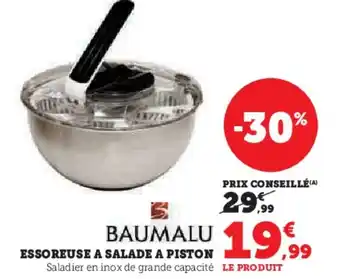 Hyper U ESSOREUSE A SALADE A PISTON offre