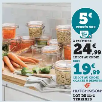 Hyper U LOT DE 11+1 TERRINES offre