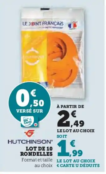 Hyper U LOT DE 10 RONDELLES offre