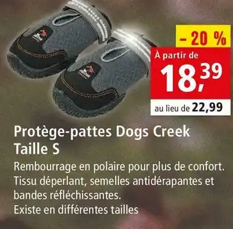 Maxi Zoo Dogs creek protège-pattes taille s offre