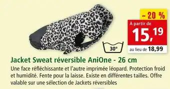 Maxi Zoo Anione jacket sweat réversible - 26 cm offre