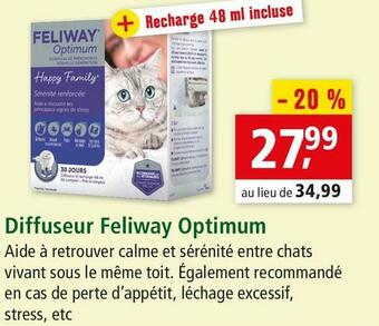 Maxi Zoo Feliway diffuseur optimum offre