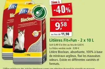 Maxi Zoo Fit+fun litières offre