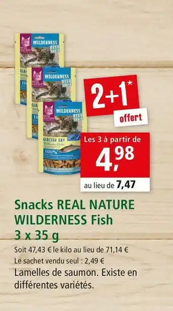 Maxi Zoo Wilderness snacks real nature fish offre