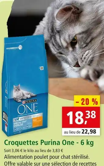 Maxi Zoo Purina one croquettes offre