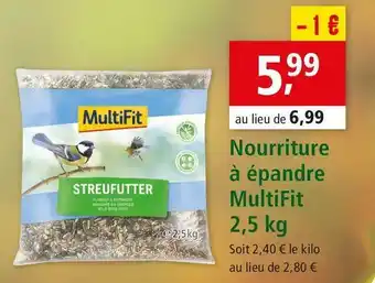 Maxi Zoo Multifit nourriture à épandre offre