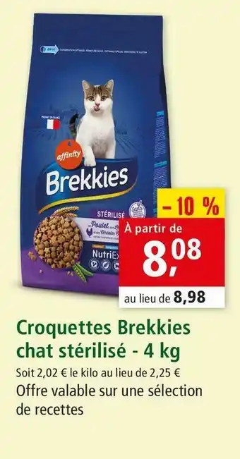 Brekkies croquettes chat stérilisé