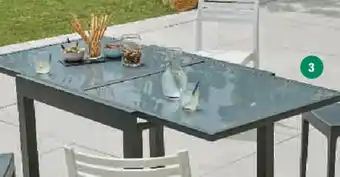 Hyper U TABLE AVEC RALLONGE SAINTES offre