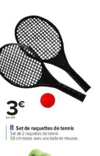 Carrefour Set De Raquettes De Tennis offre